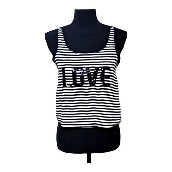 Express Sequins Crop Tank Top Size XS - Picture 2 of 3